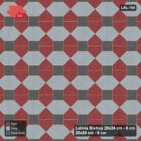 Interlock (Pasco) 28x24 cm · LAL-154 · House-Pair Rows - pair direction and square accents, turned 90 deg