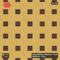 Interlock (Pasco) 28x24 cm · LAL-162 · House-Pair Rows - accent squares, turned 90 deg
