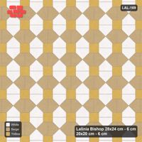 Interlock (Pasco) 28x24 cm · LAL-169 · House-Pair Rows - pair direction and square accents