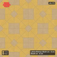 Interlock (Pasco) 28x24 cm · LAL-174 · Octagons with Diamond Blocks - diamond blocks and centres in one accent, turned 45 deg, kerb frame