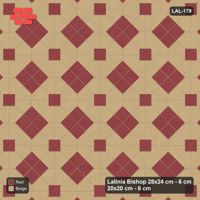 Interlock (Pasco) 28x24 cm · LAL-179 · Octagons with Diamond Blocks - diamond blocks and centres in one accent
