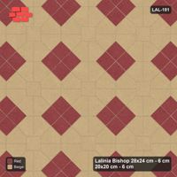 Interlock (Pasco) 28x24 cm · LAL-181 · Octagons with Diamond Blocks - accent diamond blocks only