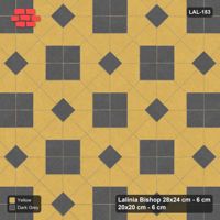 Interlock (Pasco) 28x24 cm · LAL-183 · Octagons with Diamond Blocks - diamond blocks and centres in one accent, turned 45 deg, kerb frame