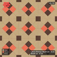 Interlock (Pasco) 28x24 cm · LAL-184 · Octagons with Diamond Blocks - two-tone diamond blocks