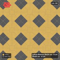 Interlock (Pasco) 28x24 cm · LAL-185 · Octagons with Diamond Blocks - accent diamond blocks only