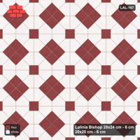 Interlock (Pasco) 28x24 cm · LAL-187 · Octagons with Diamond Blocks - diamond blocks and centres in one accent