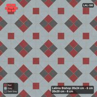 Interlock (Pasco) 28x24 cm · LAL-188 · Octagons with Diamond Blocks - two-tone diamond blocks