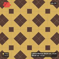 Interlock (Pasco) 28x24 cm · LAL-191 · Octagons with Diamond Blocks - diamond blocks and centres in one accent