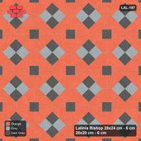 Interlock (Pasco) 28x24 cm · LAL-197 · Octagons with Diamond Blocks - two-tone diamond blocks
