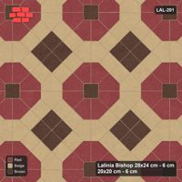 Interlock (Pasco) 28x24 cm · LAL-201 · Octagons with House Pairs and Plus Squares - dark centres and plus core, kerb frame