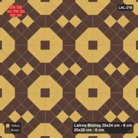 Interlock (Pasco) 28x24 cm · LAL-210 · Octagons with House Pairs and Plus Squares - two-colour octagons and pairs, kerb frame