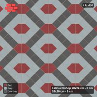 Interlock (Pasco) 28x24 cm · LAL-230 · House-Pair Columns with Diamonds - diagonal bands with accent and band-colour pairs matched