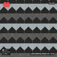Interlock (Pasco) 28x24 cm · LAL-243 · La-19 House Columns - alternating strip accents, turned 90 deg