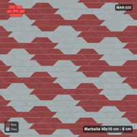 Interlock (Pasco) 40x10 cm · MAR-020 · Lattice Cell Checkerboard