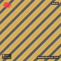 Interlock (Pasco) 40x10 cm · MAR-027 · Diagonal Accent Stripes