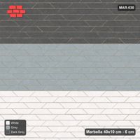 Interlock (Pasco) 40x10 cm · MAR-030 · Three Tone Zones