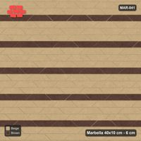 Interlock (Pasco) 40x10 cm · MAR-041 · Brown Accent Courses with Kerb