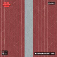 Interlock (Pasco) 40x10 cm · MAR-044 · Upright Wide Band with Kerb