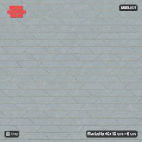 Interlock (Pasco) 40x10 cm · MAR-051 · Plain Interlock Field - Classic Grey