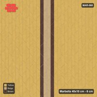 Interlock (Pasco) 40x10 cm · MAR-060 · Upright Centre Band with Edge Lines - Harvest Gold