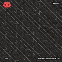 Interlock (Pasco) 40x10 cm · MAR-082 · Counter-Diagonal Plain Interlock Field - Graphite