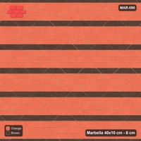 Interlock (Pasco) 40x10 cm · MAR-090 · Accent Course Stripes - Burnt Clay