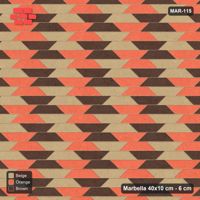 Interlock (Pasco) 40x10 cm · MAR-115 · Three-Tone Cube Illusion - Autumn