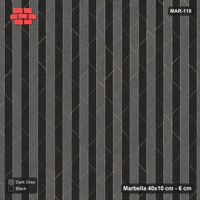 Interlock (Pasco) 40x10 cm · MAR-118 · Upright Alternating Course Stripes - Night Sky