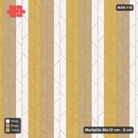 Interlock (Pasco) 40x10 cm · MAR-119 · Upright Wide Three-Tone Courses - Golden Sand