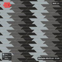 Interlock (Pasco) 40x10 cm · MAR-131 · Three-Column Cycle - Graphite Scale