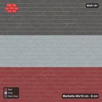 Interlock (Pasco) 40x10 cm · MAR-191 · Three Tone Zones - Urban Brick