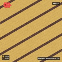 Interlock (Pasco) 40x10 cm · MAR-197 · 30-Degree Fine Accent Stripes - Harvest