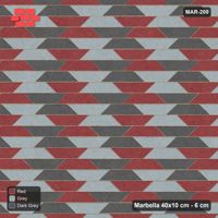 Interlock (Pasco) 40x10 cm · MAR-200 · Cube Illusion Trio - Urban Brick