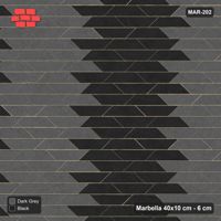 Interlock (Pasco) 40x10 cm · MAR-202 · Wide Column Stripes - Night Sky