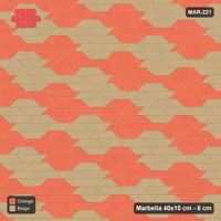 Interlock (Pasco) 40x10 cm · MAR-221 · Lattice Cell Checkerboard - Clay Court