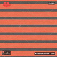 Interlock (Pasco) 40x10 cm · MAR-236 · Close Accent Courses - Ember