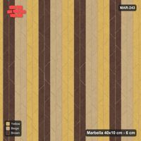 Interlock (Pasco) 40x10 cm · MAR-243 · Upright Wide Three-Tone Courses - Harvest Gold