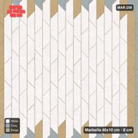 Interlock (Pasco) 40x10 cm · MAR-250 · Upright Double Border Frame - Coastal with Kerb Frame