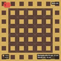 Interlock (Pasco) 40x10 cm · MAR-258 · Outer Module Ring - Harvest (brown-yellow)