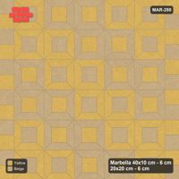Interlock (Pasco) 40x10 cm · MAR-280 · Diagonal Module Pairs - Desert Sun with Square Columns