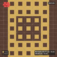 Interlock (Pasco) 40x10 cm · MAR-294 · Grand Medallion - Harvest with Square Columns