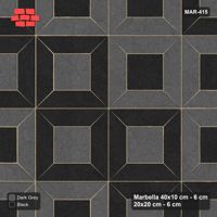 Interlock (Pasco) 40x10 cm · MAR-415 · Diagonal Module Pairs - Night Sky and Kerb Frame