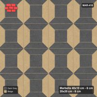 Interlock (Pasco) 40x10 cm · MAR-418 · Bevel Frame - Stone & Earth
