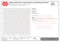 Interlock (Pasco) 27x12 cm · MHX-003 · Plain interlock, turned 60 deg, kerb frame