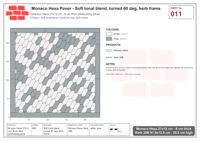 Interlock (Pasco) 27x12 cm · MHX-011 · Soft tonal blend, turned 60 deg, kerb frame