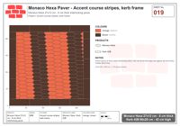 Interlock (Pasco) 27x12 cm · MHX-019 · Accent course stripes, kerb frame