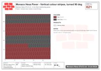 Interlock (Pasco) 27x12 cm · MHX-021 · Vertical colour stripes, turned 90 deg