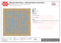 Interlock (Pasco) 27x12 cm · MHX-022 · Soft tonal blend, kerb frame