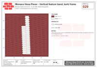 Interlock (Pasco) 27x12 cm · MHX-029 · Vertical feature band, kerb frame