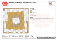 Interlock (Pasco) 27x12 cm · MHX-035 · Square colour rings